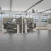 5x5 Cubicles- 54" H- 2 MAN(MIRROR) L Shape Fully Fabric With Pedestals-E - 5x5 Cubicles- 54 H- (view 5)