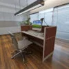 4x2 Cubicles -43″ H- ONE MAN U Shape Fully Laminated Office Workstations -MV - 4x2 Cubicles -43 H-