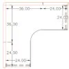 5x5 Cubicle-54″ H- ONE MAN L Shape Fully Fabric Cubicle Office Workstation-E - 5x5 Cubicle-54 H- One (view 2)