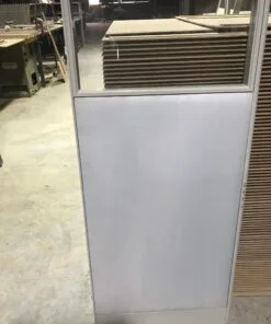 Glazed Wrapped Panel-2ft-54"H-Cubicle Panel-Privacy Screen-Room Divider - Glazed Wrapped Panel-2ft-54 H-cubicle