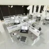 5x5 Cubicles- 51″ H- 6 MAN (PACKED) L Shape Glazed Office Workstations-E - 5x5 Cubicles- 51 H- (view 12)