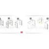 6x6 Cubicles -54″ H-2 MAN (MIRROR) Glazed L Shape Office Workstations -U - 6x6 Cubicles -54 H-2 (view 6)