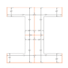 6x6 Laminated Cubicles-51″ H- 4 MAN (QUAD) Open Space Laminated Office Workstations-V - 6x6 Laminated Cubicles-51 H- (view 2)