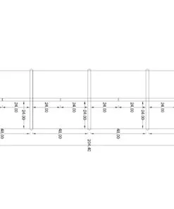 4x 2 Cubicles-54″ H -8 MAN U Shape Glazed Call Center Workstations-U - 4x Cubicles-54 -8 Shape (view 2)