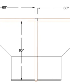 5x5 Cubicles- 54" H- 2 MAN(MIRROR) L Shape Fully Fabric With Pedestals-E - 5x5 Cubicles- 54 H- (view 2)