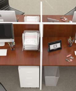 5x2 Cubicles- 43″ H-4 MAN U Shape Fully Laminated Call Center Cubicles/Workstations- MV - 5x2 Cubicles- 43 H-4 (view 2)