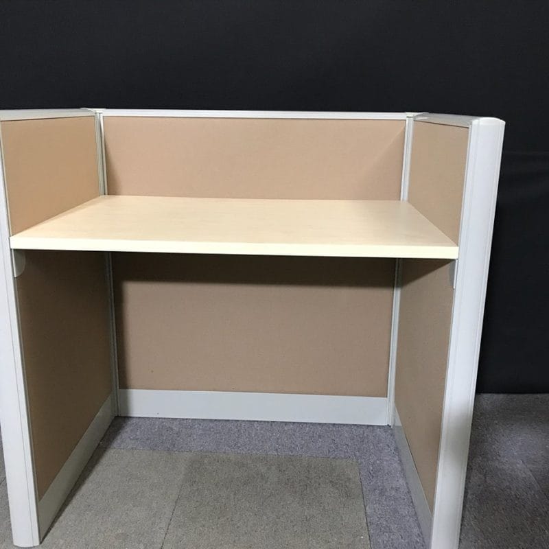 4x2 Cubicles -54″ H- ON MAN (U Shape) Fully Fabric Telemarketing Call Center Workstation-U - 4x2 Cubicles -54 H-