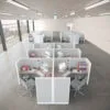 6x6 Cubicles- 54″H-6 MAN (PACKED) L Shape Fully Fabric Office Cubicle -U - 6x6 Cubicles- 54 H-6