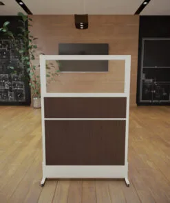 Free Standing Cubicles Room Partition Glazed Self Distancing Panel Divider 36"x 51" - Free Standing Cubicles Room