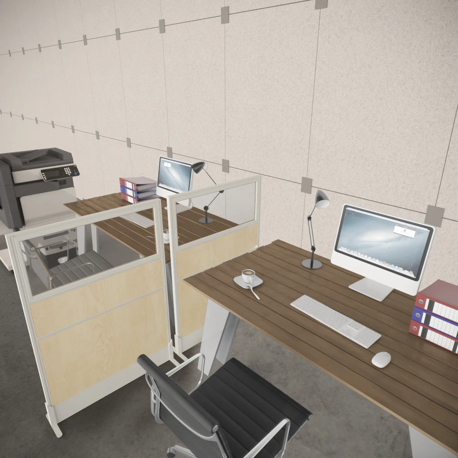 Free Standing Cubicles Room Partition Glazed Self Distancing Panel Divider 36"x 51" - Free Standing Cubicles Room (view 4)