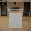 Free Standing Cubicles Room Partition Glazed Panel Divider 24"x 51" - Free Standing Cubicles Room