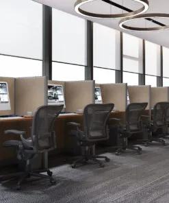 4x2 Cubicle -54″ H - 8 MAN Telemarketing Call Center Fully Fabric Workstations-U - 4x2 Cubicle -54 Telemarketing