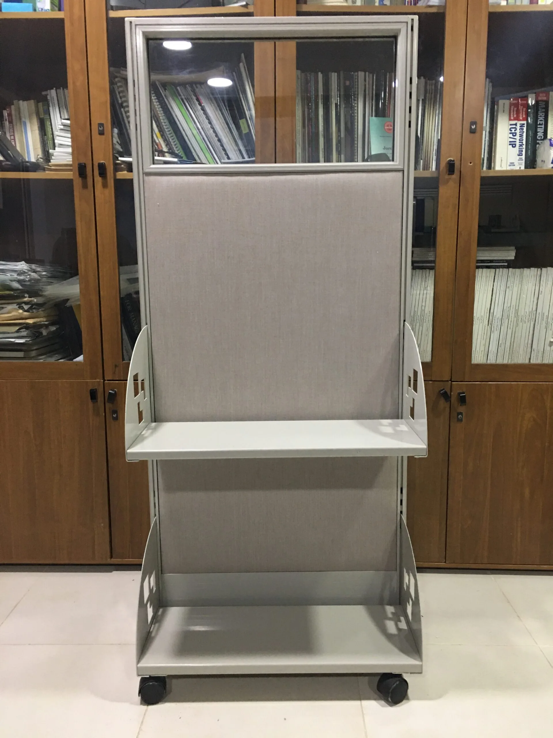 Portable Cubicle Glazed Partition 36"x 54" - Portable Cubicle Glazed Partition