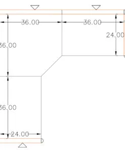 6x6 Cubicles- 54″ H- ONE MAN L Shape Glazed Office Workstation-U - 6x6 Cubicles- 54 H- (view 2)