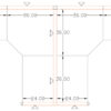 6x6 Cubicles -54″ H-2 MAN (MIRROR) Glazed L Shape Office Workstations -U - 6x6 Cubicles -54 H-2 (view 2)