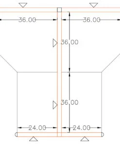 6x6 Cubicles -54″ H-2 MAN (MIRROR) Glazed L Shape Office Workstations -U - 6x6 Cubicles -54 H-2 (view 2)