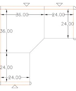 5x5 Cubicles -54″ H-ONE MAN GLAZED L Shape Office Workstations-U - 5x5 Cubicles -54 H-one (view 2)