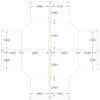 5x5 L Shape Cubicles- 54″ H- 4 MAN (QUAD) L Shape Fully Fabric Office Workstations-U - 5x5 Shape Cubicles- 54 (view 2)