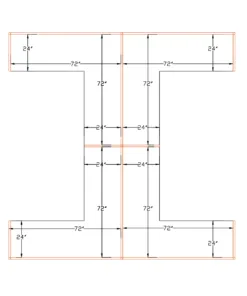 6x6 Laminated Cubicles-51″ H- 4 MAN (GLAZED QUAD) Open Space Laminated Office Workstations-V - 6x6 Laminated Cubicles-51 H- (