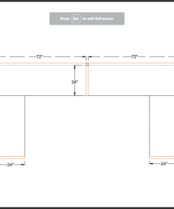 6x6 Laminated Cubicles-51″ H- 2 MAN (GLAZED ) Open Space Laminated Office Workstations-V - 6x6 Laminated Cubicles-51 H- (view