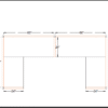 5x5 Laminated Cubicles-51″ H- 2 MAN (GLAZED ) Open Space Laminated Office Workstations-V - 5x5 Laminated Cubicles-51 H- (view