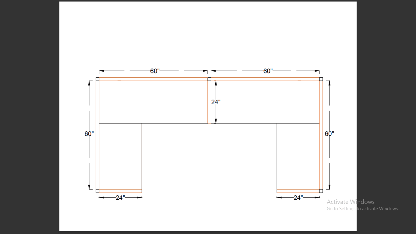 2-6x6-1 5x5 Laminated Cubicles-51″ H- 2 MAN (GLAZED ) Open Space Laminated Office Workstations-V - 5x5 Laminated Cubicles-51 H- (view