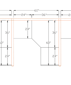 5x5 Cubicles- 54″ H- 3 MAN (PACKED) L Shape Fully Fabric Office Workstations-E - 5x5 Cubicles- 54 H- (view 2)