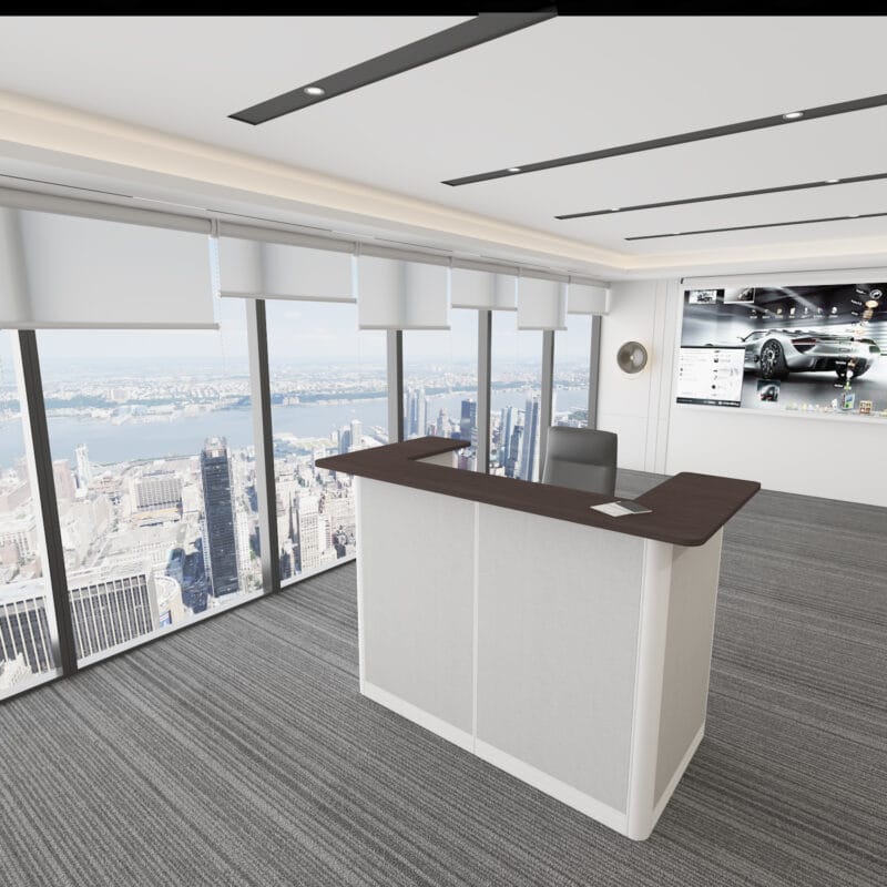 5'x2.5' U Shape Reception Counter-U - X2 Shape Reception Counter-u