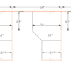 5x5 Cubicles- 51″ H- 3 MAN L Shape Glazed PACKED Office Workstations-U - 5x5 Cubicles- 51 H- (view 2)