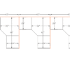 5X5 Cubicles -51″ H- THREE MAN U Shape glazed Office Workstations -VE - 5x5 Cubicles -51 H- (view 2)