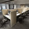 4x2 Cubicle -54″ H - 11 MAN CALL CENTER CUBICLES-U - 4x2 Cubicle -54 11