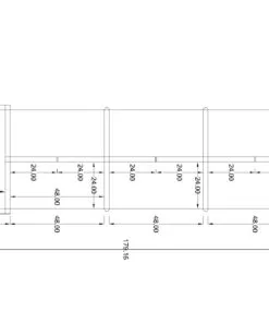 4x2 Cubicle -54″ H Fully Fabric - 7 MAN CALL CENTER CUBICLES-U - 4x2 Cubicle -54 Fully (view 2)