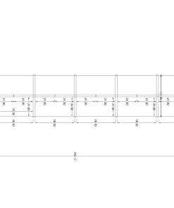 4x2 Cubicle -54″ H - 11 MAN CALL CENTER CUBICLES-U - 4x2 Cubicle -54 11 (view 2)