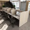 4x2 Telemarketing Cubicle -54″ H - 8 MAN Call Center Fully Fabric Workstations-U - 4x2 Telemarketing Cubicle -54