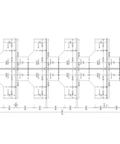 5x5 Cubicles- 51″ H- 10 MAN (PACKED) L Shape Glazed Office Workstations-E - 5x5 Cubicles- 51 H- (view 2)