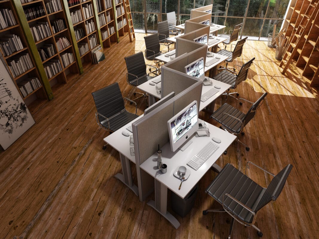 4x2 Cubicle -54″ H Fully Fabric - 10 MAN CALL CENTER CUBICLES-U - 4x2 Cubicle -54 Fully
