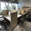 4x2 Cubicle -54″ H Fully Fabric - 5 MAN CALL CENTER CUBICLES-U - 4x2 Cubicle -54 Fully
