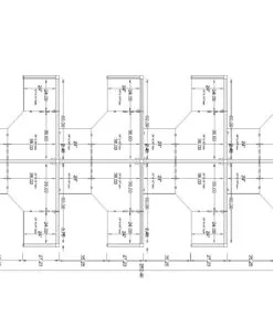 5x5 8 MAN Cubicles- 51″- L Shape Fully Fabric Office Workstations-U - 5x5 Cubicles- 51 Shape (view 2)