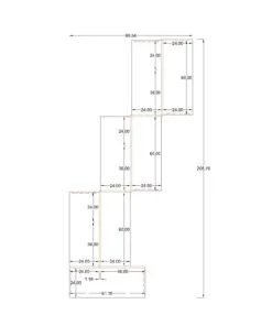 5x2 Cubicles & 5X2+ SUPERVISOR -51″ H- 7 MAN (PACKED) L Shape Glazed Office Cubicles -VE - 5x2 Cubicles 5x2 Supervisor (view