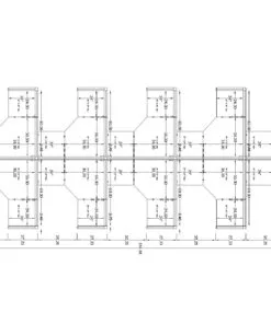 5x5 Cubicles- 54″ H- 10 MAN L Shape Glazed PACKED Office Workstations-U - 5x5 Cubicles- 54 H- (view 2)