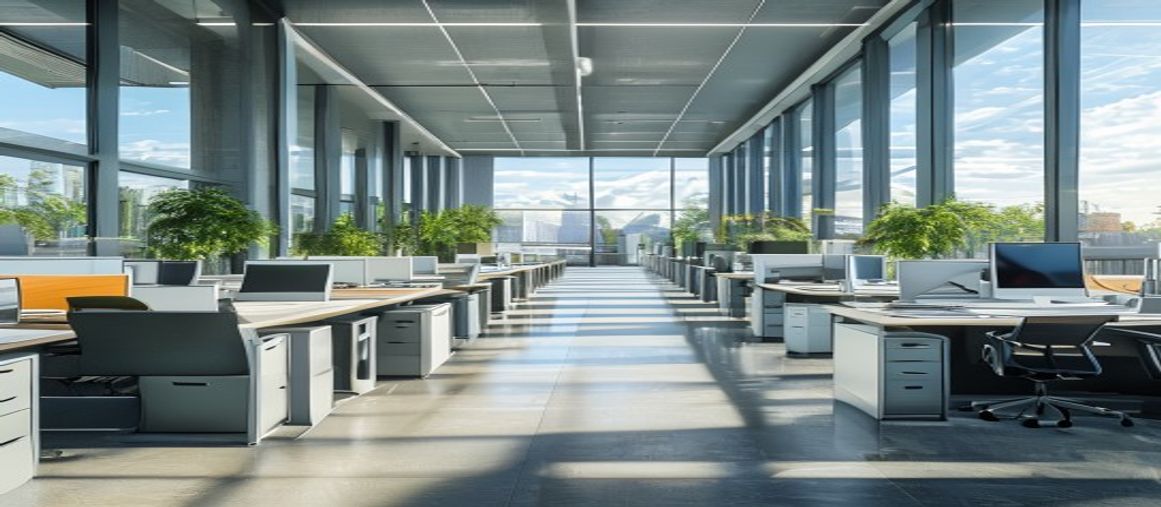 Office Cubicles Atlanta GA — modern open-plan office with cubicle workstations