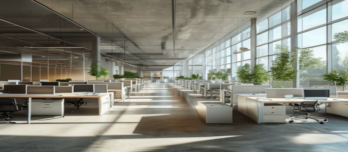 Office Cubicles Bellevue WA — modern open-plan office with cubicle workstations