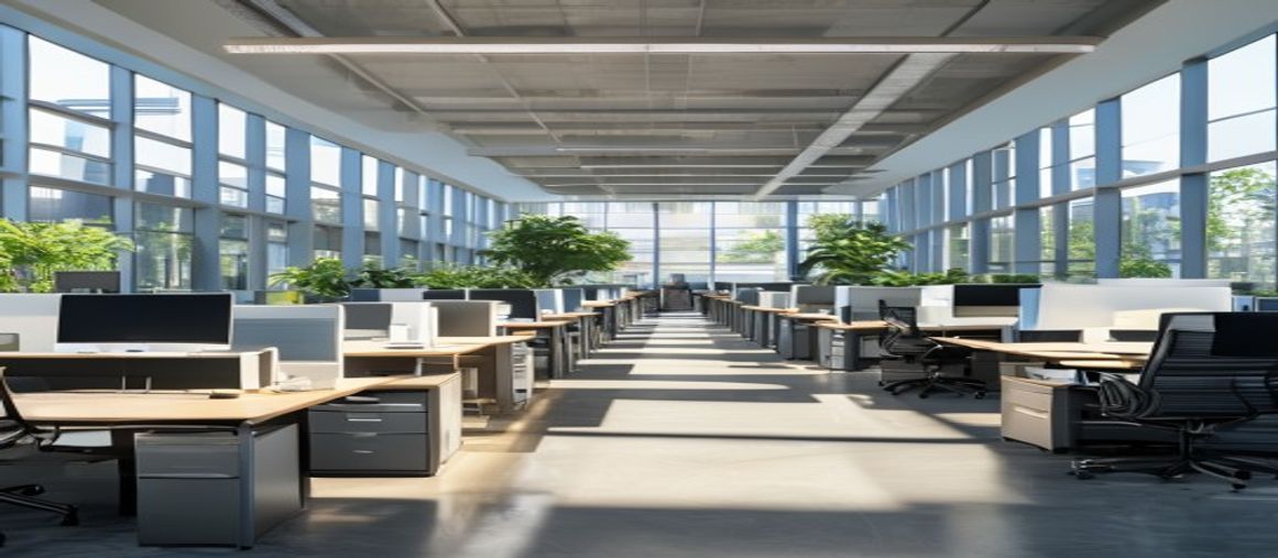 Office Cubicles Charlotte NC — modern open-plan office with cubicle workstations