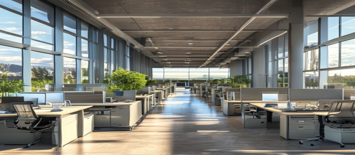 Office Cubicles Colorado Springs CO — modern open-plan office with cubicle workstations