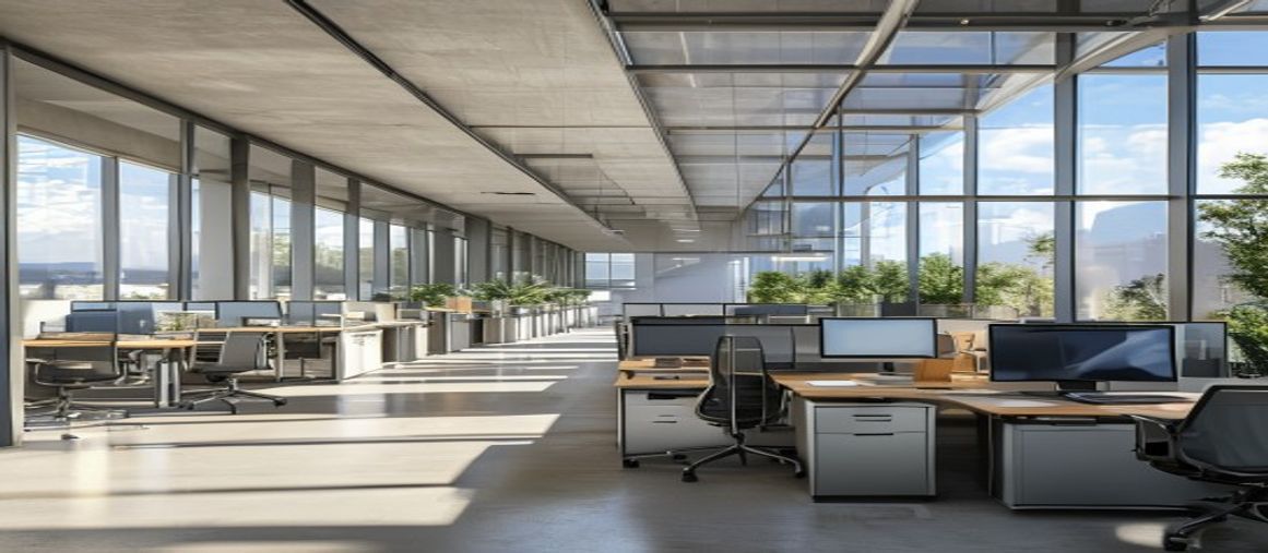 Office Cubicles Mesa AZ — modern open-plan office with cubicle workstations