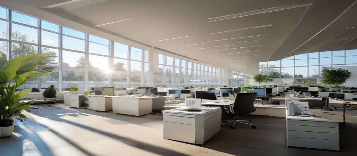 Office Cubicles St. Petersburg FL — modern open-plan office with cubicle workstations