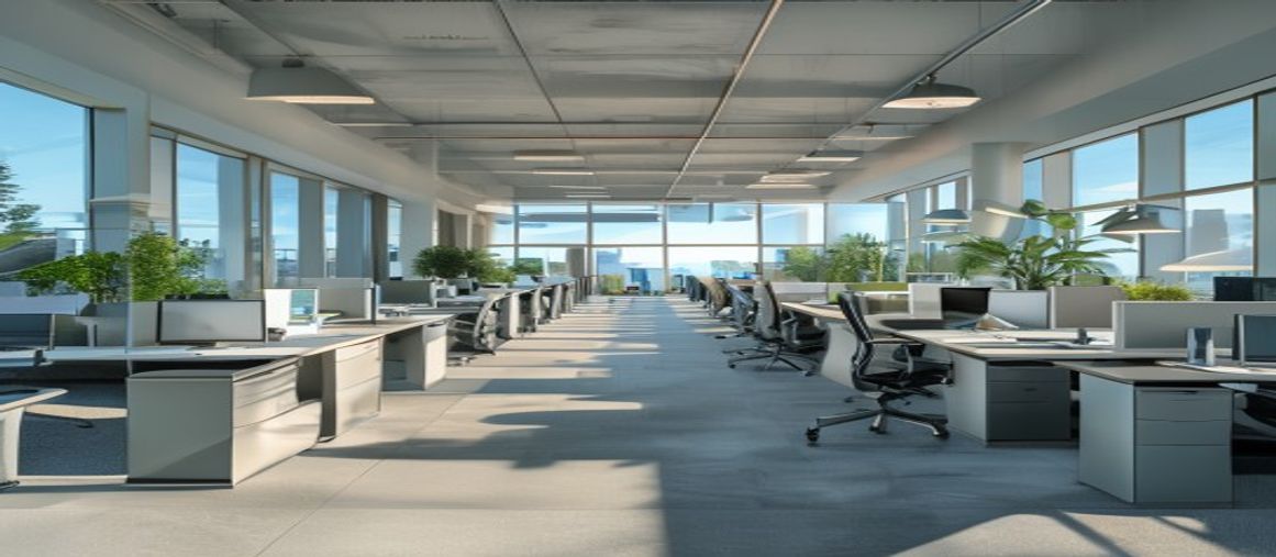 Office Cubicles Tacoma WA — modern open-plan office with cubicle workstations