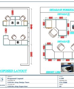 Mixed Cubicle & Cluster Layout