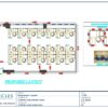 Professional office cubicle layout floor plan CS-2567 — Call Center Workstation Grid by Cubicles.shop
