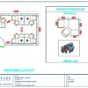 Professional office cubicle layout floor plan CS-2569 — Open-Plan Team Floor by Cubicles.shop